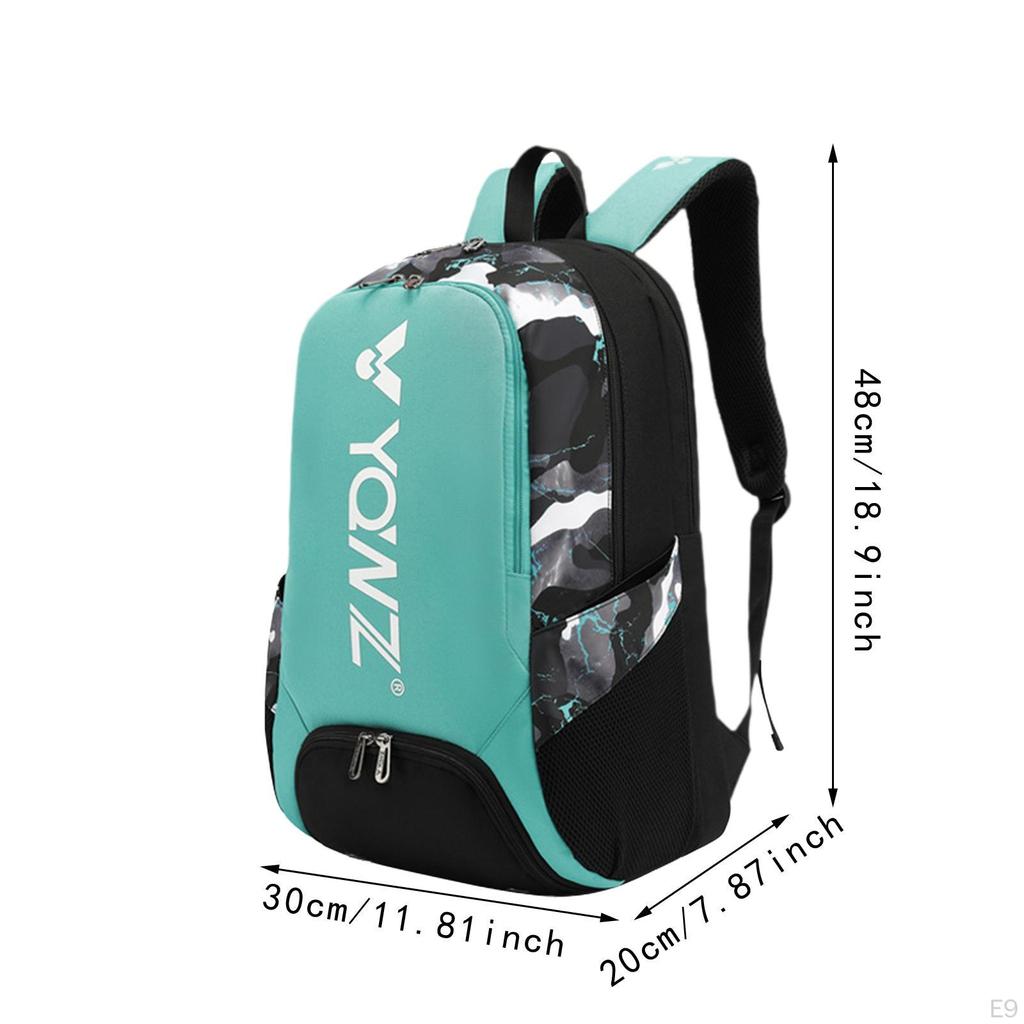 Рюкзак для бадминтона Теннисная сумка для женщин и мужчин Дышащий Пиклбол Спорт Путешествия