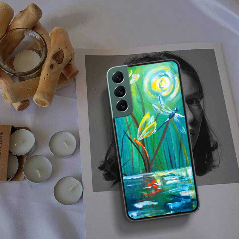 Dragonfly Phone Case For Galaxy A55 A35 A25 A15 A03S A04S A05S Samsung A20E A30 A40 A50 A70 A71 A51 A41 A31 A10S A21S Cover Capa