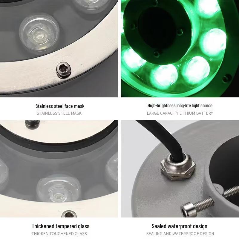Светодиодный RGB светильник для фонтана и пруда