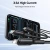 JOYROOM S-A61 3 in 1 Charging Cable Type-C to Type-C/iP/Micro USB 3.5A 1.2m Fast Charging Cord
