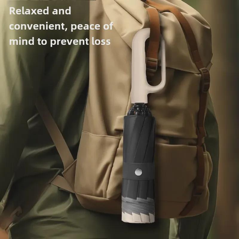 Автоматический складной зонт из 72 костей для мужчин и женщин — большой, двойного назначения: от солнца и дождя