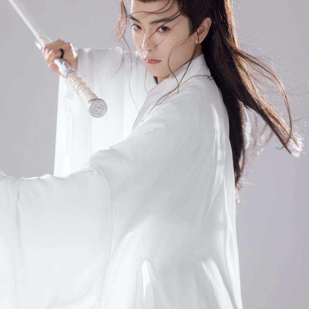 Костюм для пары в китайском стиле Ханьфу с перекрестным воротником в стиле династий Вэй и Цзинь