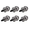 6 Pcs Lamp Holder Metal E26 E27 Screw Retro Lighting Base Accessories with Ground Aluminum