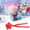 Star Snowball Maker Winter Plastic Snowball Maker Clip Kids Outdoor Toys