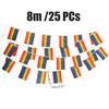 Rainbow Flag LGBT Pride String Flag Hanging Gay Lesbian Banners Bunting Flags Small Rainbow Flag Par