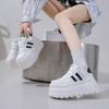 2025 новые кроссовки на толстой подошве, женские, весна и осень, увеличивающие рост, маленькие, универсальные и стройнящие, повседневные, дышащие, кроссовки для папы