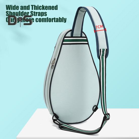 Теннисная сумка Большая вместимость Теннисный рюкзак с лямкой через плечо Водонепроницаемая сумка для ракеток через плечо для тенниса, бадминтона, пиклбола