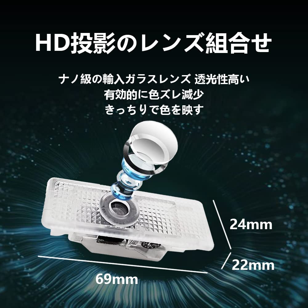 Автомобильный светодиодный светильник с логотипом, проекция приветственной лампы Cooper, светодиодный светильник, совместимый с John Cooper Works R55/R56/R57/R58/R59/R60/R51/