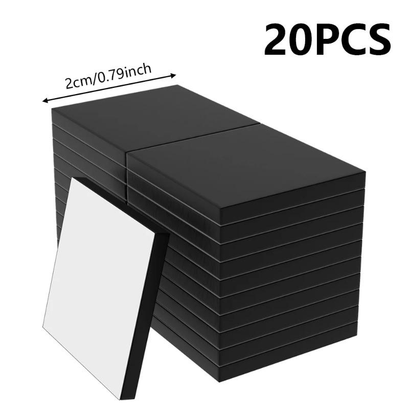 Круглые магниты 20x2 мм с клейкой основой, гибкие самоклеящиеся магнитные точки, гибкие магнитные листы, магнит на холодильник своими руками