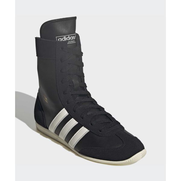 adidas Япония Высокие Черные Молочные Женские Кроссовки Основной Черный Кремово-Белый JS4036