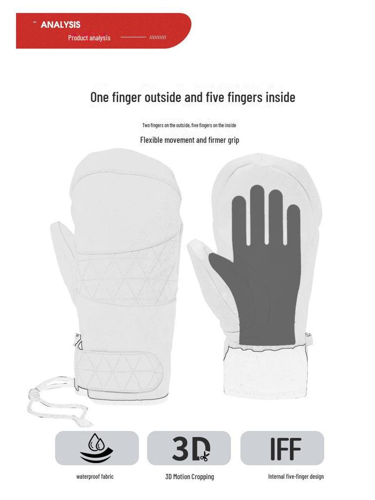 3M Thickened Waterproof Outdoor Cycling & Ski Gloves - Warm Velvet for Men & Women