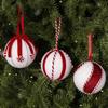 8CM Christmas Ball Ornaments Glitter Christmas Spheres Decor Festival Pendant Set  Party Decoration