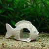 Safe Cave for Shrimp 3D Printed Hollow Fish Shape Aquarium Hideout Decor, Breeding Landscaping Decor Shelter Cave, Betta Ornament Tank Landscape