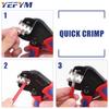 Инструмент для обжима солнечных батарей YM-2546B для MC2.5/4/6 мм² 14-10AWG Мужской и женский солнечный разъем Клеммы для проводов солнечной панели Клещи для фотоэлектрических кабелей