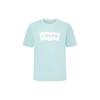 Levis Logo Print Crew Neck Short Sleeve T-Shirt Men Tops Green A4391-0006