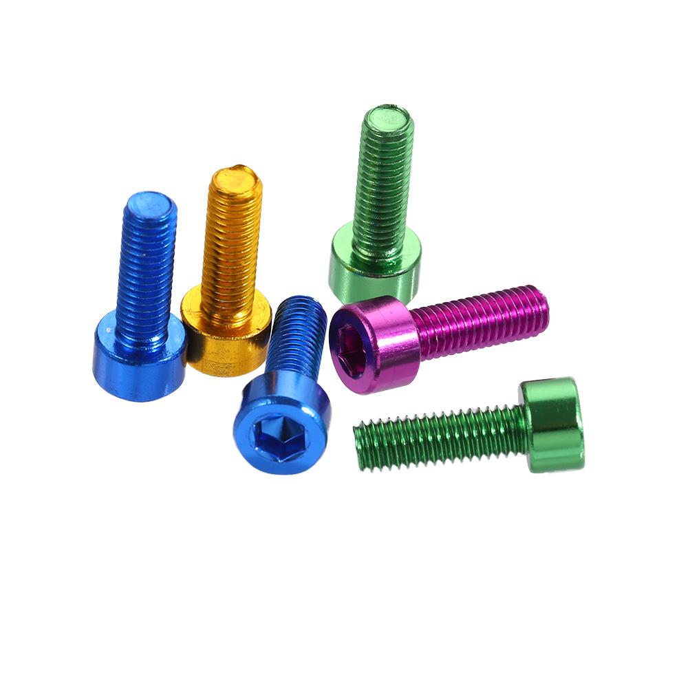 M5 Road Bike Bike Bottle Holder Screw Aluminum Zinc Zinc Alloy Kettle Rack Screw Water Bottle Cage Bolts