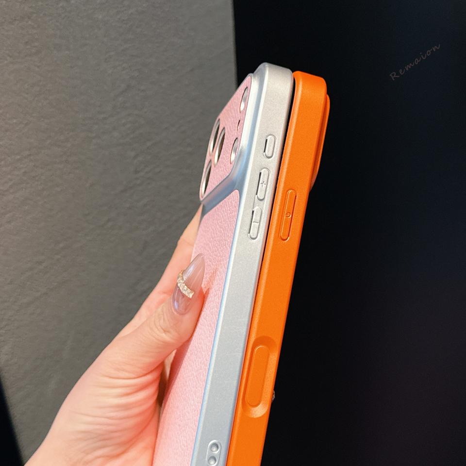 Lychee Retro Leather Phone Case For iPhone 11 12 13 14 15 16 17 Pro Max Air 15 16 14 Plus Shockproof Hard Protector Cover