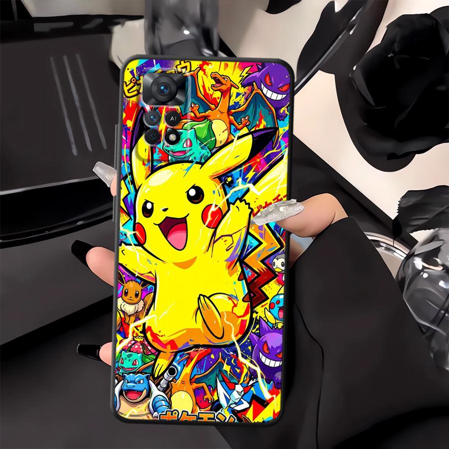 Горячий Аниме Покемон Чехол для Телефона для Xiaomi Redmi Note 9 13 Pro Plus 11 14 7 8 10 11s 12s 10S 9S 12 Pro