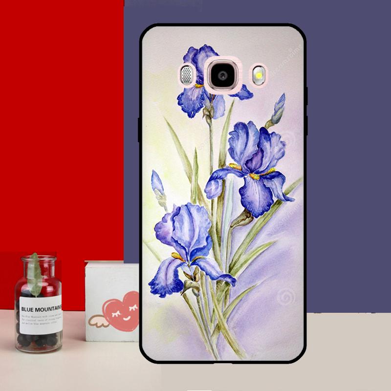 Чехол Blue Iris Flower для Samsung Galaxy J4 J6 Plus 2018 J8 A6 A7 A8 A9 J1 A3 A5 2016 J3 J5 J7 2017