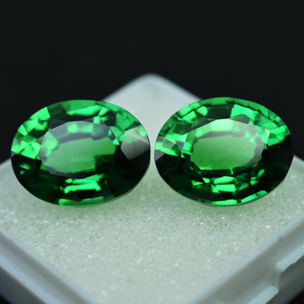 20 Ct Natural Tsavorite Garnet Loose Gemstone Quality Eye Clean Green Oval Shape