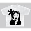 Unisex Y2K Cotton Graphic Hip Hop Harajuku Short Sleeve Gothic T-Shirt