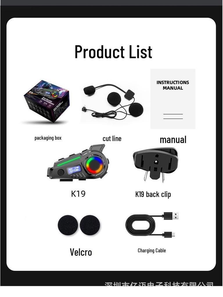 K19 Bluetooth Motorcycle Helmet with Dash Cam, HD Camera, FM Radio, and GPS Tracking