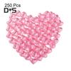 250 шт. акриловых сердечек из искусственного кристалла, полупрозрачных в форме сердца, наполнителей для ваз с искусственными драгоценными камнями для самостоятельного украшения стола на День святого Валентина, свадебной вечеринки