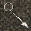 Модный брелок для ключей 30 мм, металлический брелок для ключей, ювелирные изделия, лопата с антикварным покрытием, лопата, мастерок, садовый кулон 51x16 мм