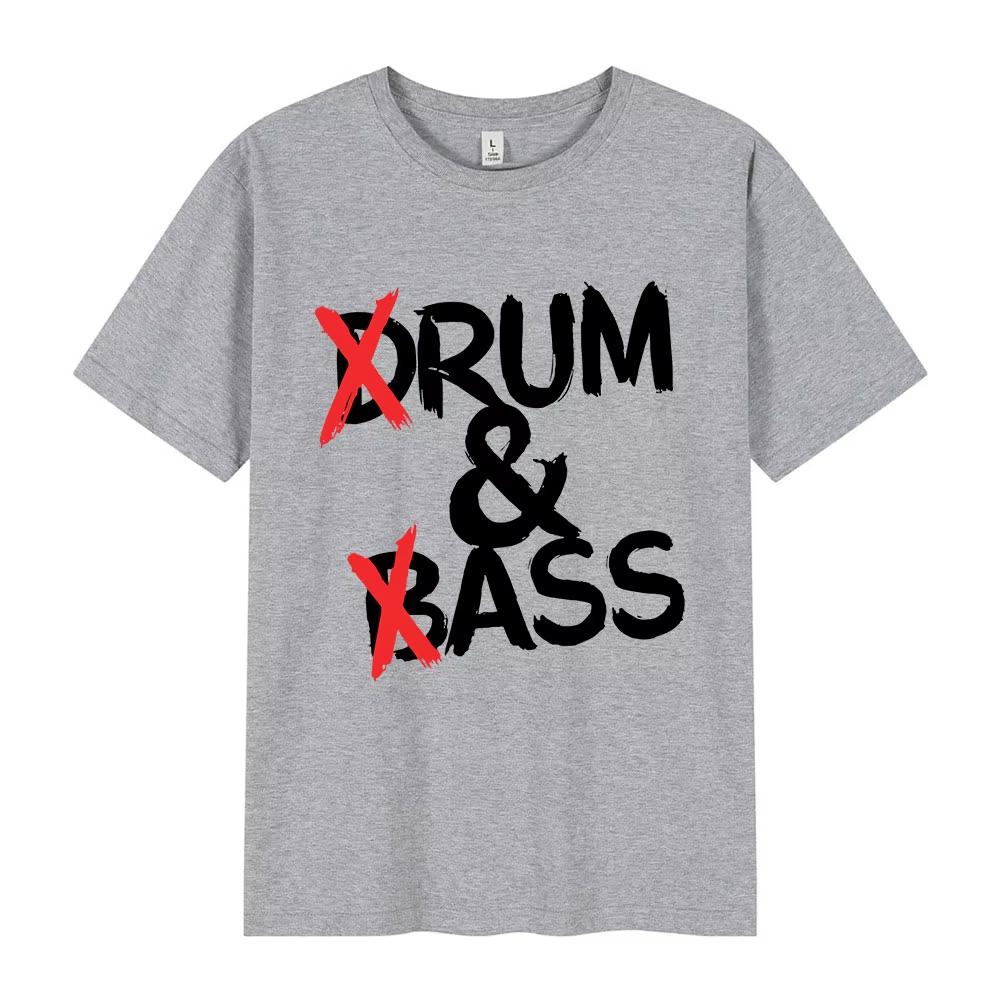 Горячая Распродажа Смешная Футболка с Графическим Принтом Drum and Bass Любители Рома и Асса Шутки Короткий Рукав Хлопок Мягкая Мужская Женская Уличная Одежда Харадзюку Мода Летняя Новая Футболка