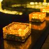 Солнечный газонный светильник уличный светодиодный светильник в виде ледяного куба хрустальный кирпич стеклянный газонный светильник садовый свет водонепроницаемый