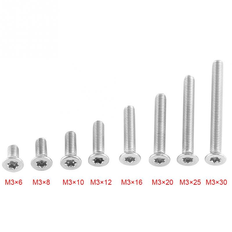 50шт M3 Нержавеющая сталь SS304 Плоская звездочка Машинные винты Болты