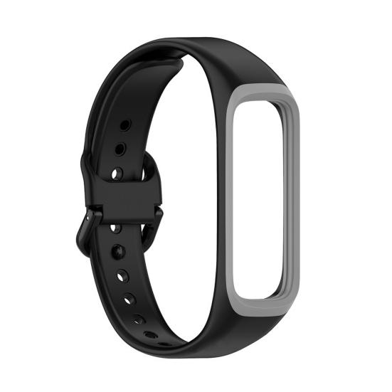 R220 Watch Strap Breathable Sweat-proof Sports Watch Band with Movement Frame for Samsung Galaxy Fit2