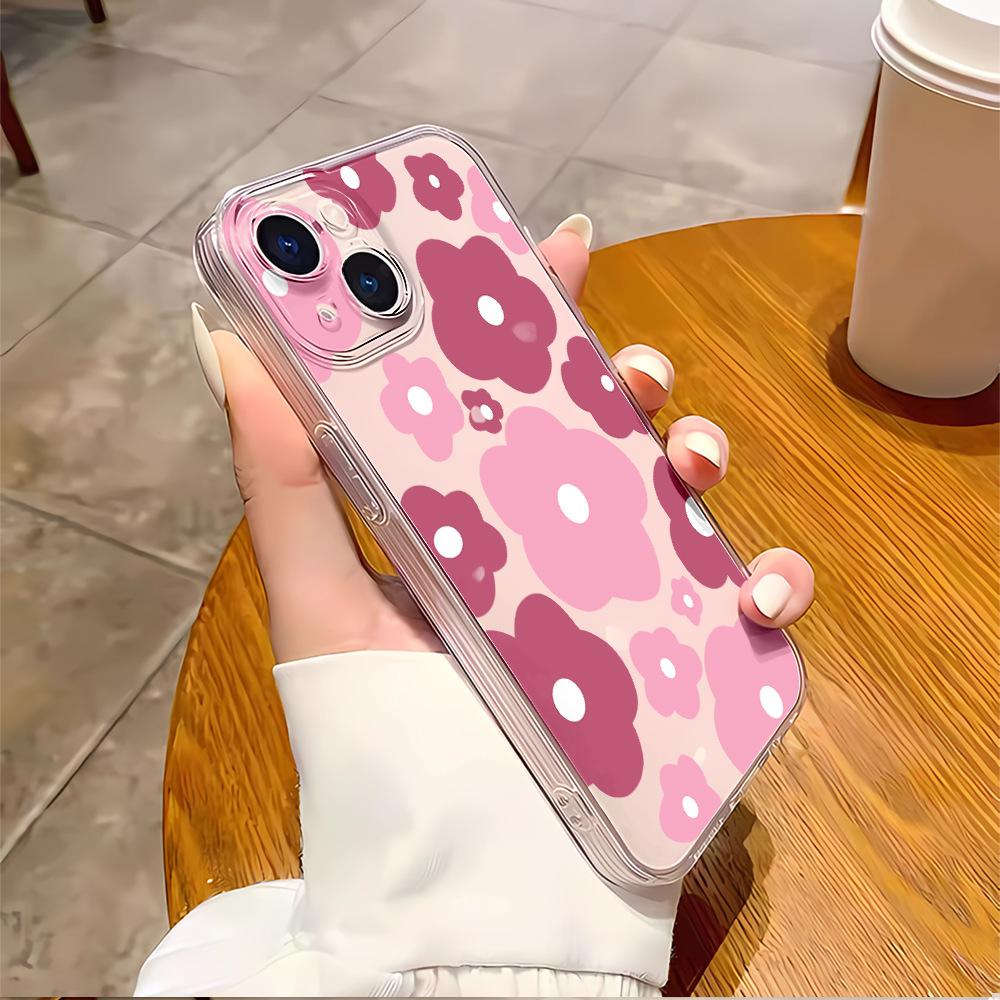 Летний цветок яблоко 16 чехол для мобильного телефона iphone17promax чехол для мобильного телефона 15 прозрачный чехол 14 креативный 11