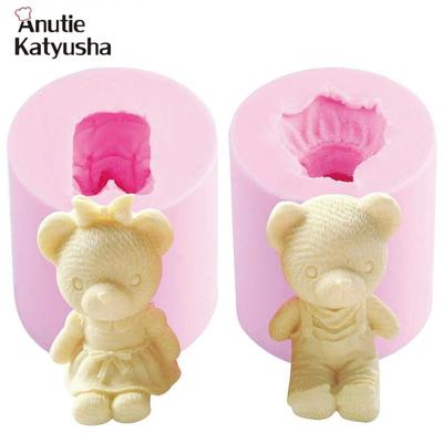 Парные пресс-формы "мишки" из пищевого силикона, 2шт