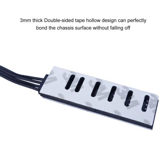 PWM Temperature Control Fan Hub Extension Cable Mainboard CPU 4 Pin Adapter Cable Computer Case 4 Pin Power Cable Connector