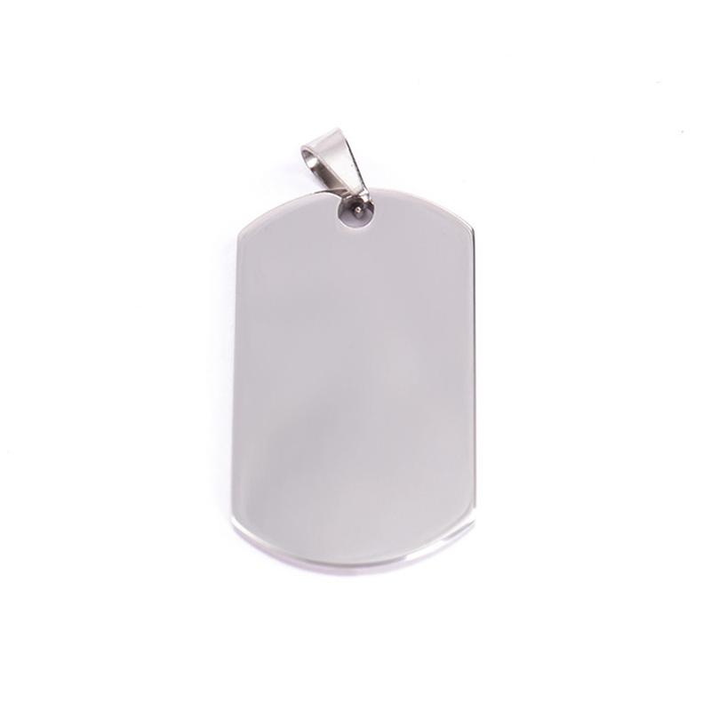 50pcs Blank Stainless Steel Military Dog Tags for Stamping Engraving