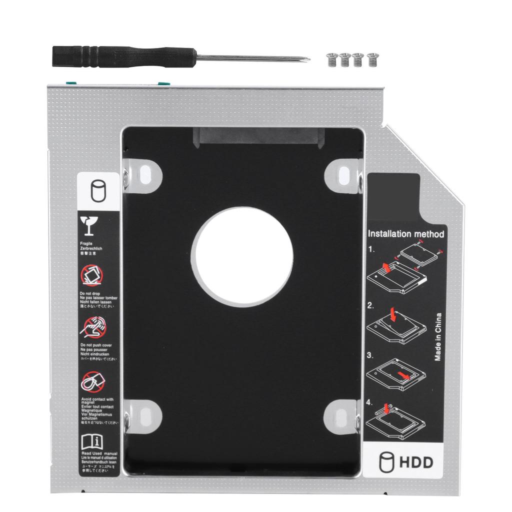 SATA3.0 HDD Caddy 9.5mm12.7mm Universal Second Aluminum Alloy Computer Accessories for