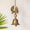 Elegant Peacock' Brass Hanging Bells for Pooja Room  |Ghanti Hanging Bells for Home Decoration Brass Bell for Mandir Bell for Pooja Room