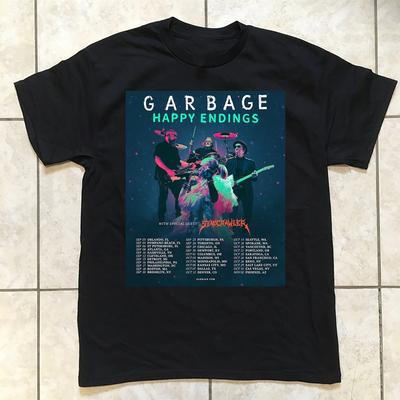 Garbage Happy Endings Tour 2025 T Shirt All Size S-5XL DS83 Unisex T-Shirt