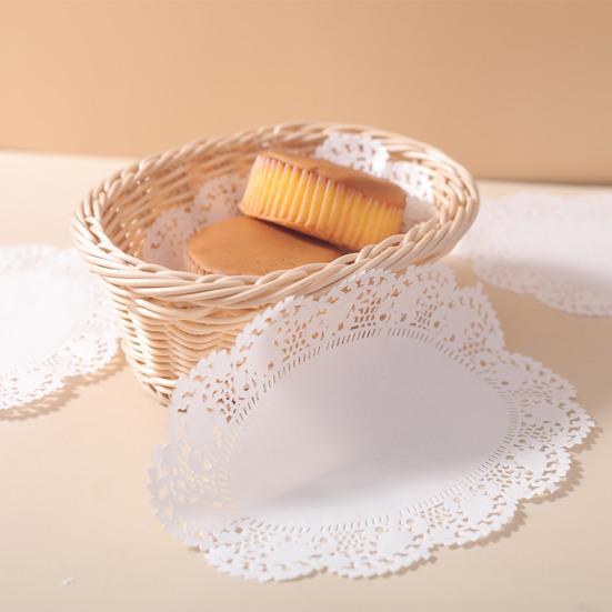 100 шт. бумага для выпечки, элегантный кружевной дизайн, впитывающая масло бумага, одноразовые вкладыши для выпечки, домашняя кухня