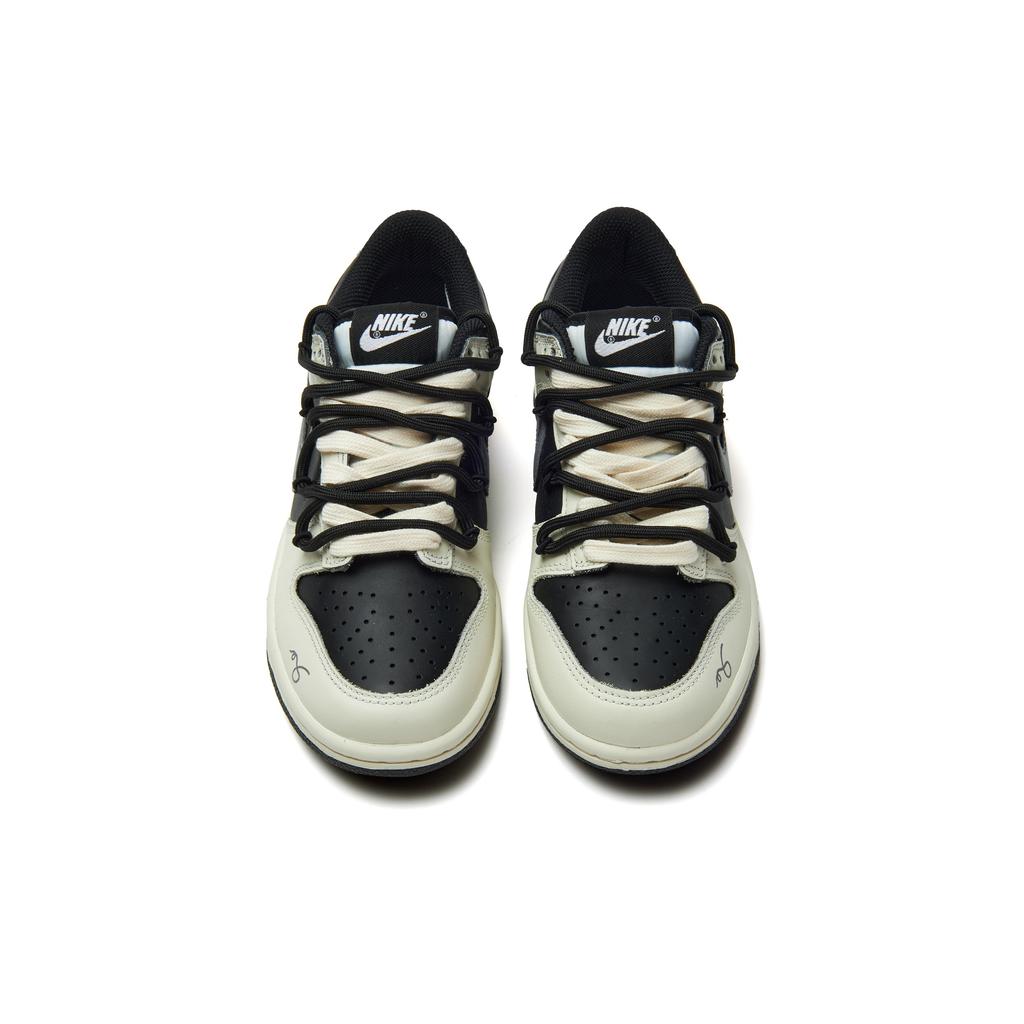 Nike Кроссовки Dunk из износостойкого материала, низкие, для скейтбординга, унисекс, бежевый, серый, черный HF5441-100(Команда970-)