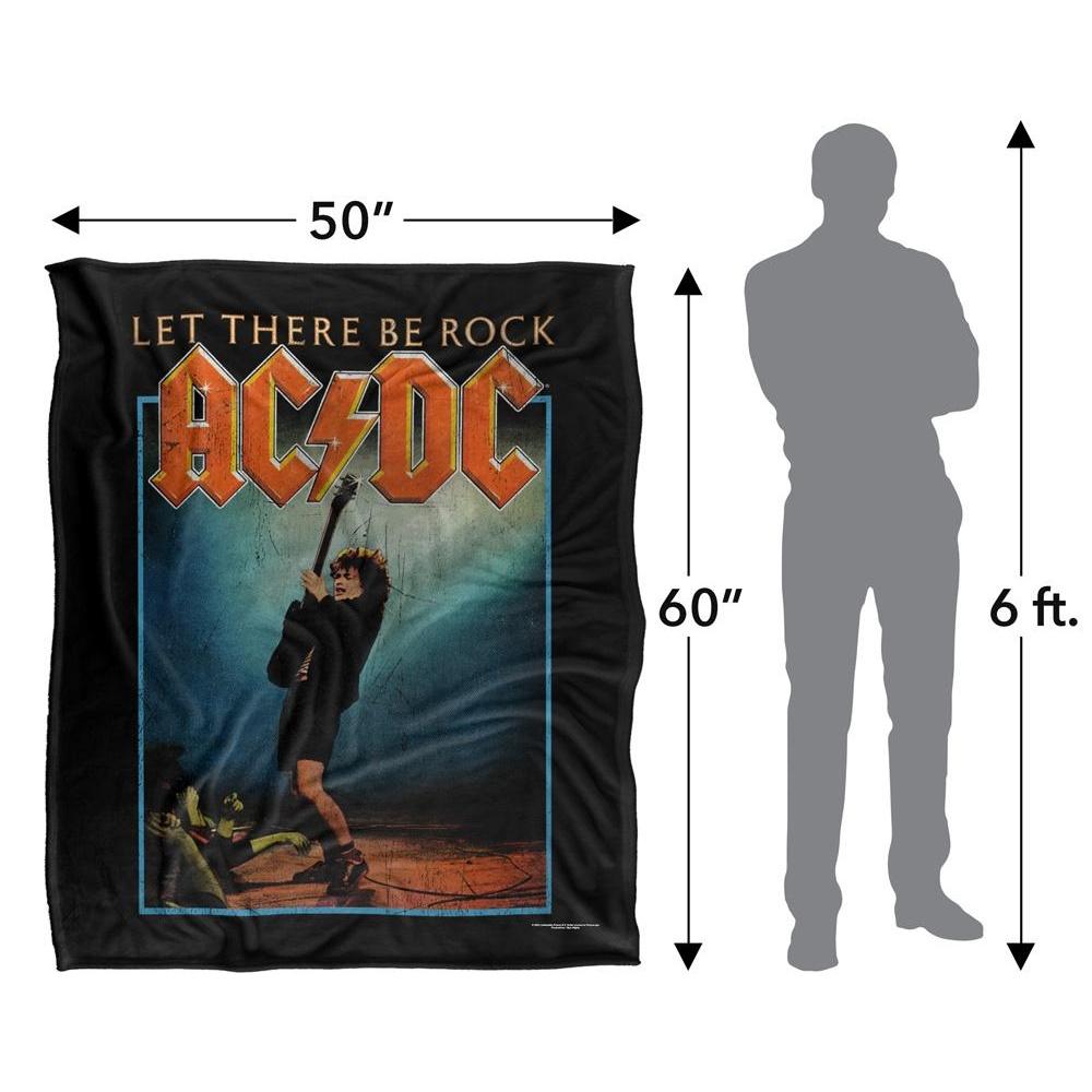 AC/DC Let There Be Rock Silky Supersoft Blanket