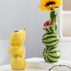 Orange Lemon Watermelon Fruit Vase Nordic Style Desktop Decoration  Wedding Decor