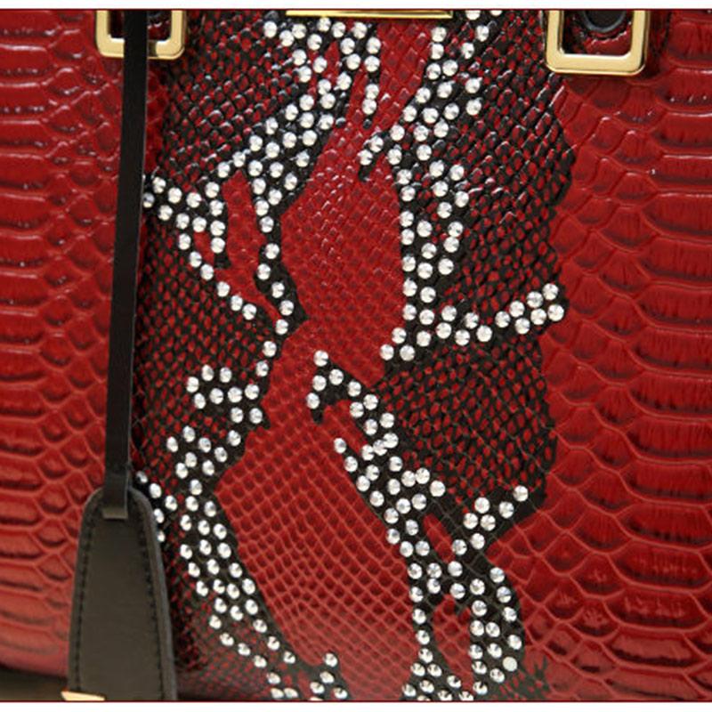 Leather Texture Women's Bag Fashion Shoulder Handbag Middle-aged Mother Elegant Shopping Bag