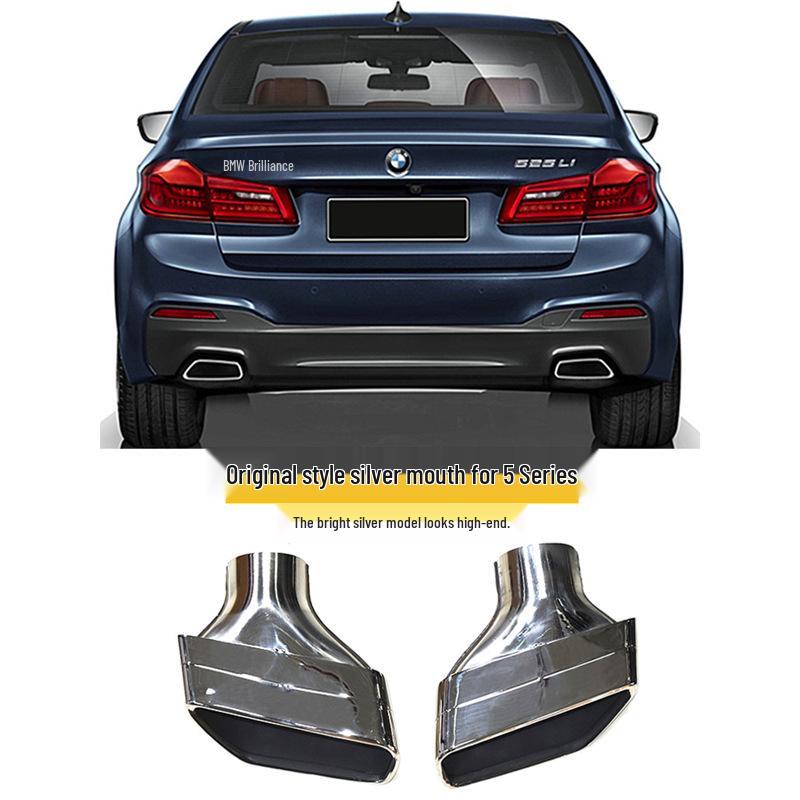 Нержавеющая выхлопная насадка для BMW 5 серии 525i/530i и 6 серии GT 2018-2023 гг.