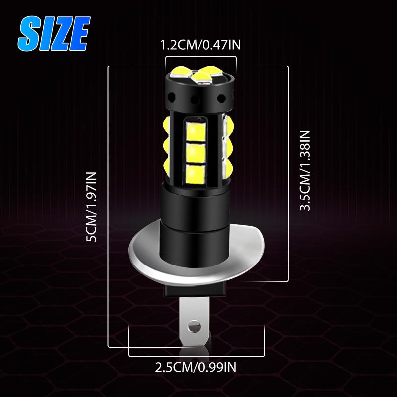H1 15 светодиодных противотуманных фар, комплект для переоборудования ламп Drl 6000k, супербелый ксенон, IP67, водонепроницаемый