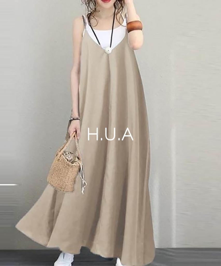 Без рукавов Идеально на каждый день Специальный размер 2XL Женское платье H.U.A, До колена, Для вечеринок после, Носить, Мероприятия, Свидания, Курорты, Весна/Лето, BG,