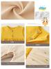 Baby Clothes Romper Tulle Long Sleeve Spring Autumn Front Opening Coverall Cotton Girls Gift Pineapple Pattern Yellow 24M