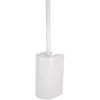 Slim Toilet Brush with Storage Case (Slim/Fits Behind Rim) Toilet Cleaning Brush (Cleans Crevice/Hygienic) Compact White W201W