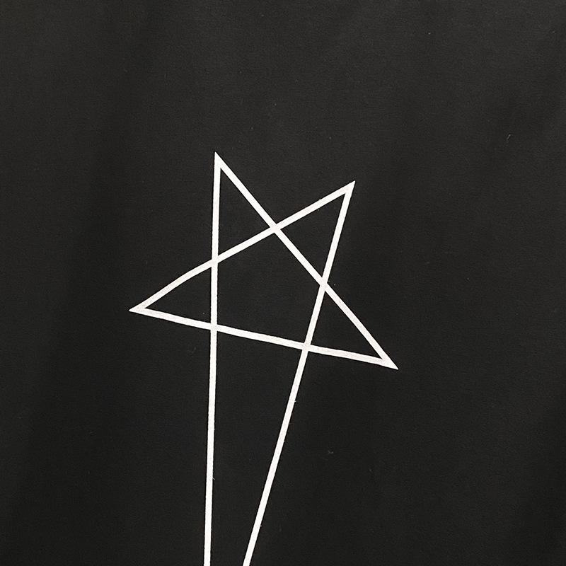 Мужская хлопковая футболка с коротким рукавом и принтом пяти звезд, весна/лето 2020 г.